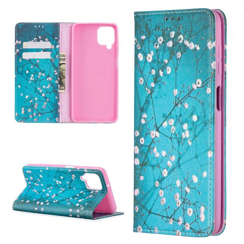 Cover Samsung Galaxy A12 / M12 Flip Cover Blomstrende Grene