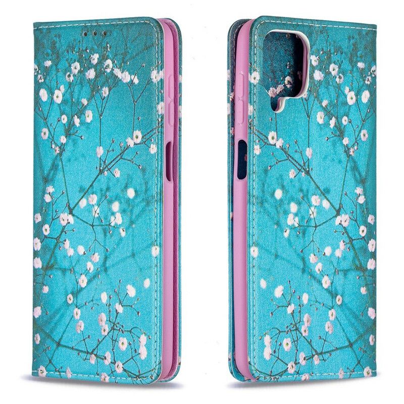 Cover Samsung Galaxy A12 / M12 Flip Cover Blomstrende Grene