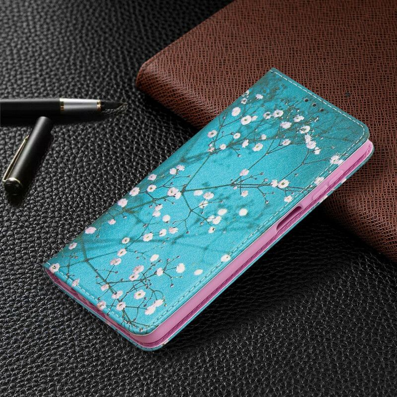 Cover Samsung Galaxy A12 / M12 Flip Cover Blomstrende Grene