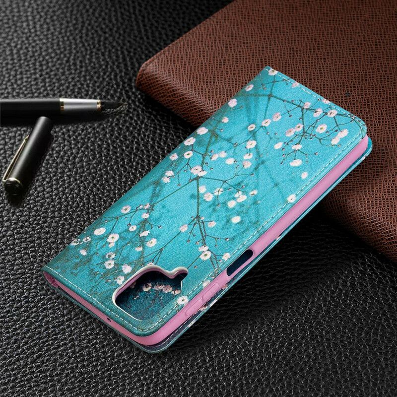 Cover Samsung Galaxy A12 / M12 Flip Cover Blomstrende Grene