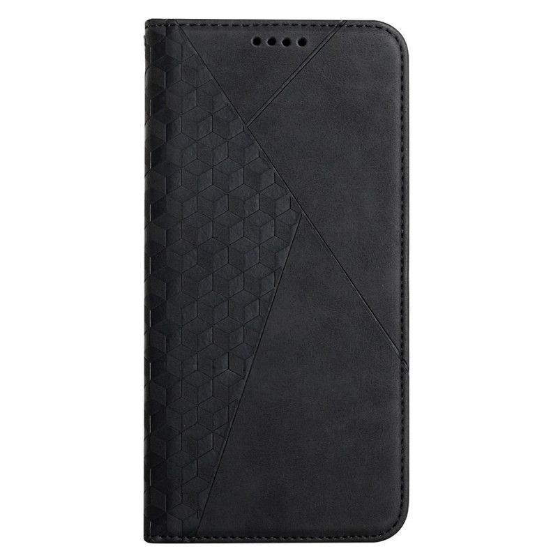 Cover Samsung Galaxy A12 / M12 Flip Cover Geo Lædereffekt