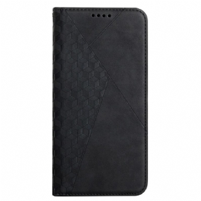 Cover Samsung Galaxy A12 / M12 Flip Cover Geo Lædereffekt