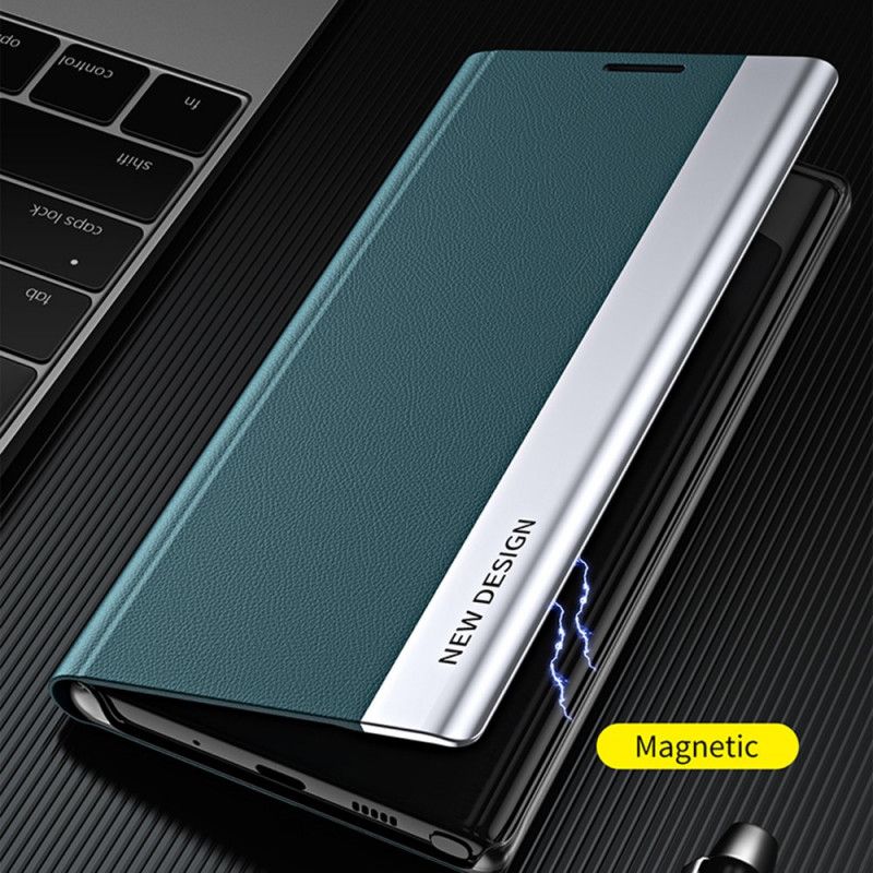 Cover Samsung Galaxy A12 / M12 Flip Cover Imiteret Læder