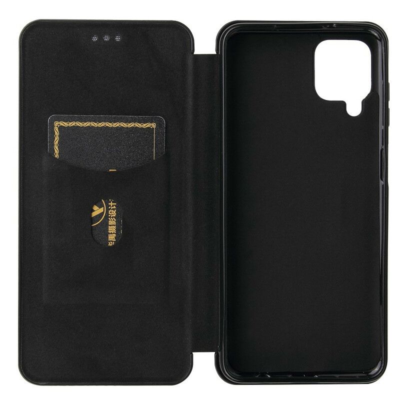 Cover Samsung Galaxy A12 / M12 Flip Cover Kulfiber