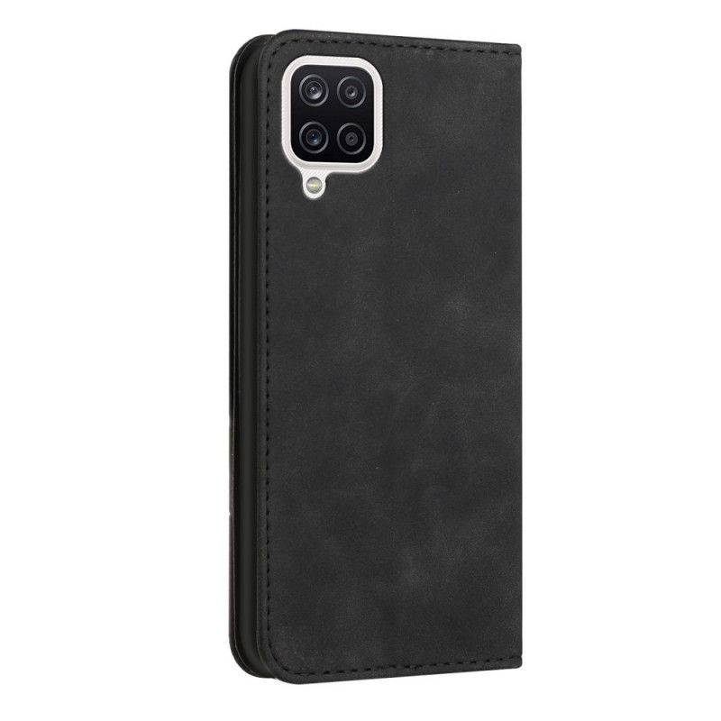 Cover Samsung Galaxy A12 / M12 Flip Cover S-design Læderstil