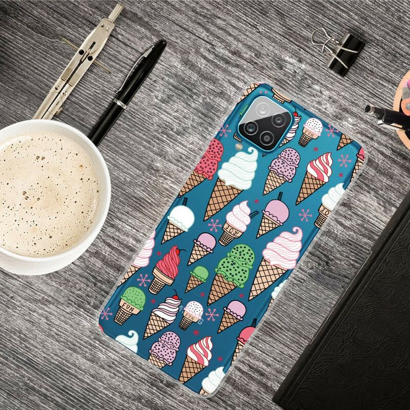 Cover Samsung Galaxy A12 / M12 Flødeis