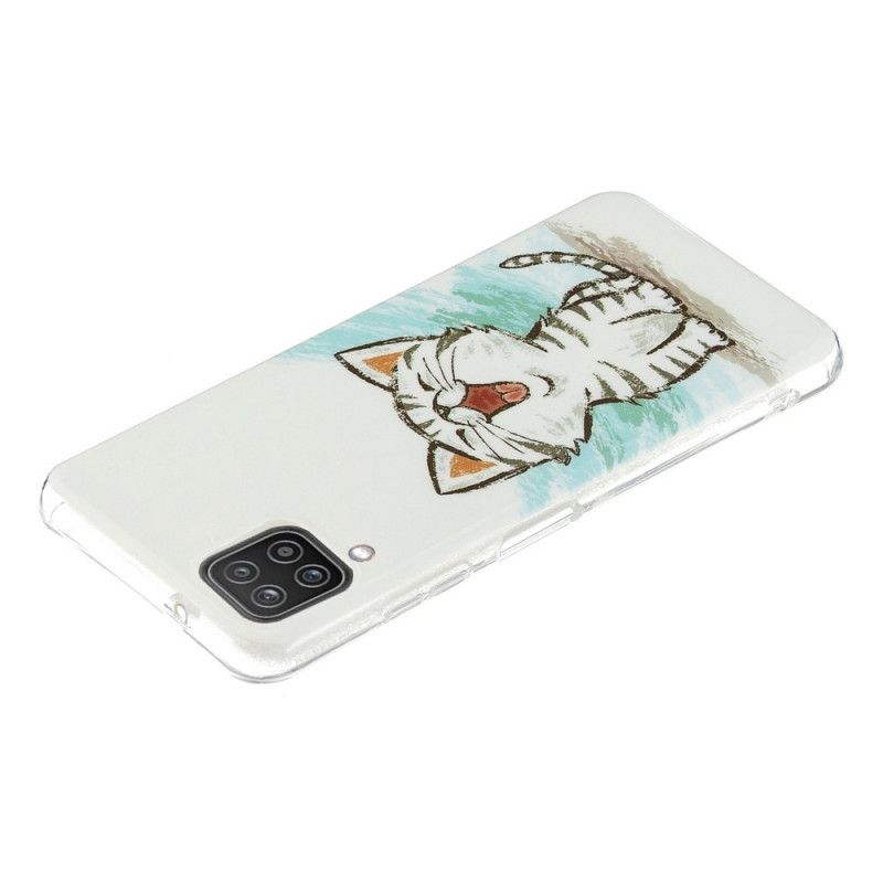 Cover Samsung Galaxy A12 / M12 Fluorescerende Kat