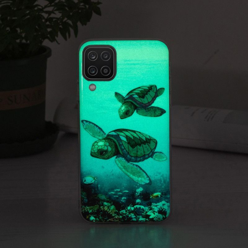 Cover Samsung Galaxy A12 / M12 Fluorescerende Skildpadder