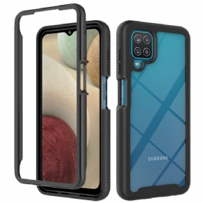 Cover Samsung Galaxy A12 / M12 Hybrid Kofanger Med Klar Kant