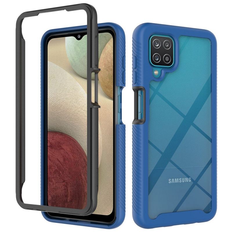 Cover Samsung Galaxy A12 / M12 Hybrid Kofanger Med Klar Kant