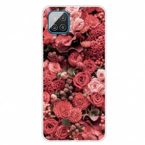 Cover Samsung Galaxy A12 / M12 Intense Blomster