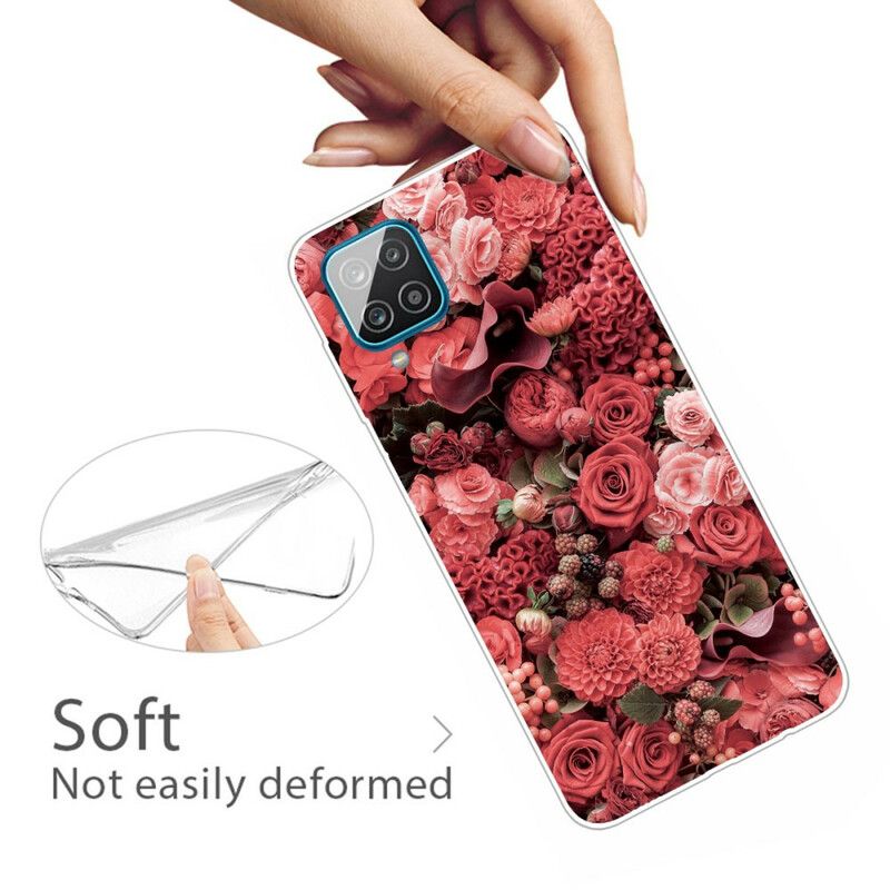 Cover Samsung Galaxy A12 / M12 Intense Blomster