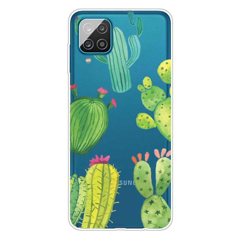 Cover Samsung Galaxy A12 / M12 Kaktus Akvarel