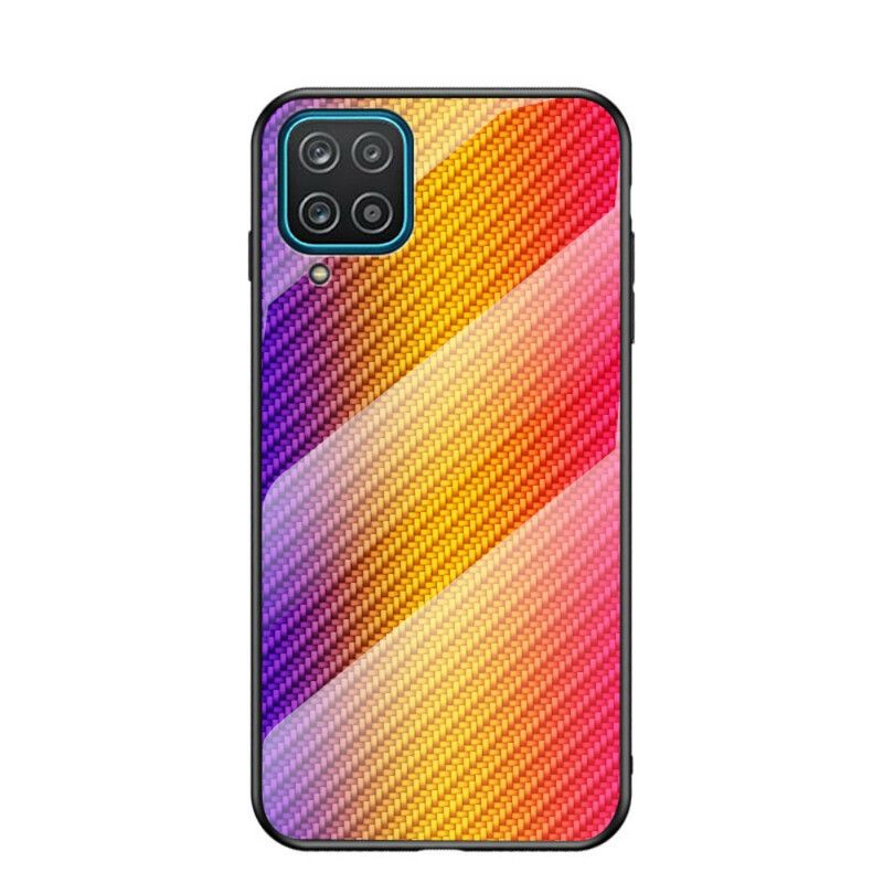 Cover Samsung Galaxy A12 / M12 Kulfiber Hærdet Glas