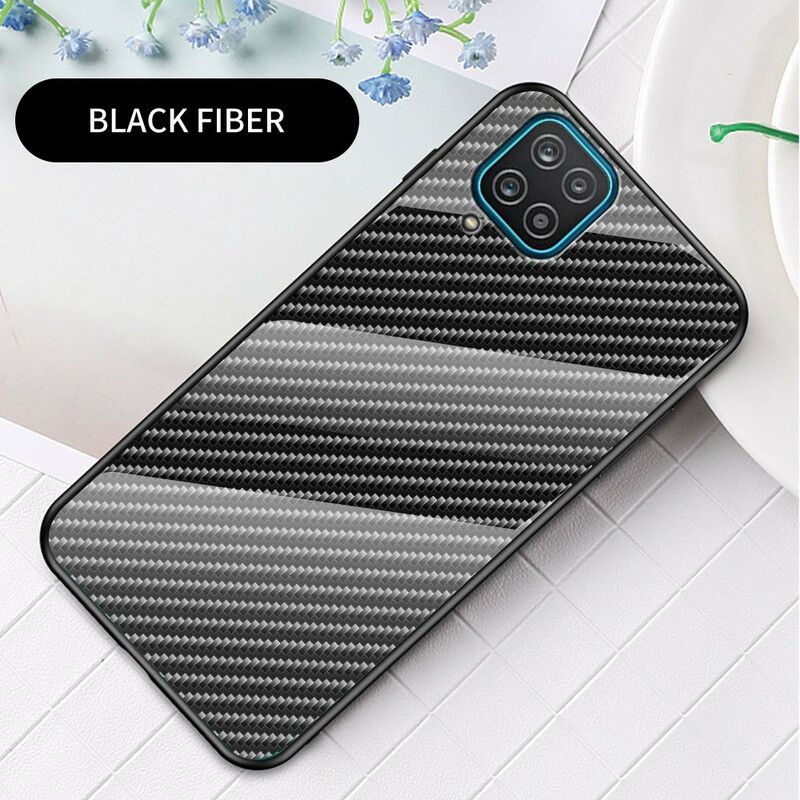 Cover Samsung Galaxy A12 / M12 Kulfiber Hærdet Glas