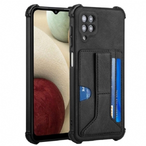 Cover Samsung Galaxy A12 / M12 Læderholder Og Kortholder