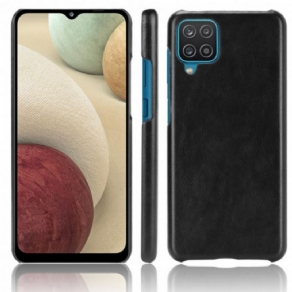 Cover Samsung Galaxy A12 / M12 Lichi-lædereffekt