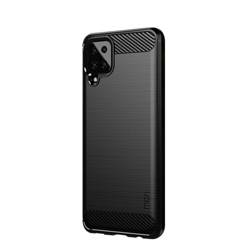 Cover Samsung Galaxy A12 / M12 Mofi Børstet Kulfiber