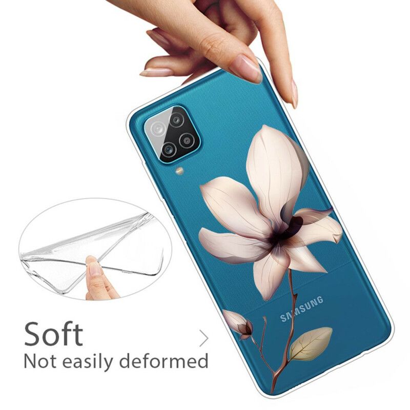 Cover Samsung Galaxy A12 / M12 Premium Blomster