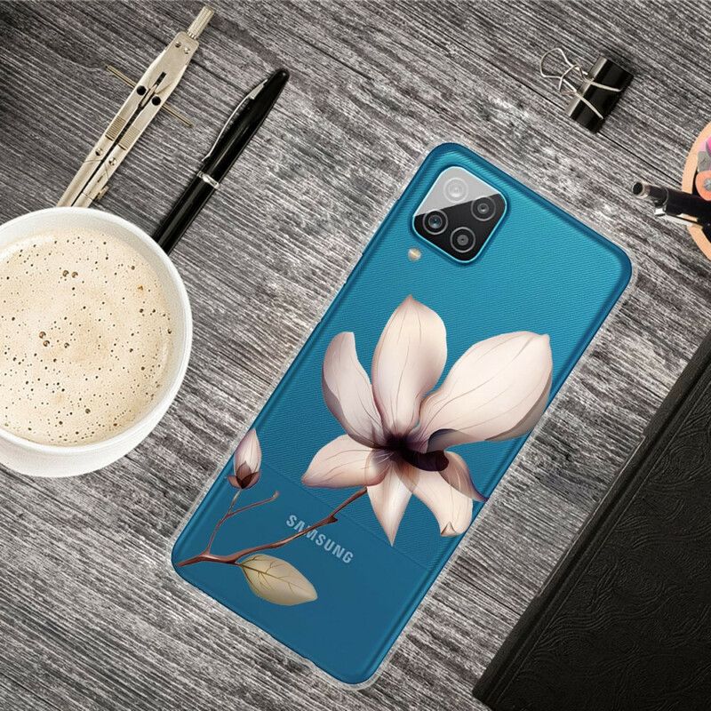 Cover Samsung Galaxy A12 / M12 Premium Blomster