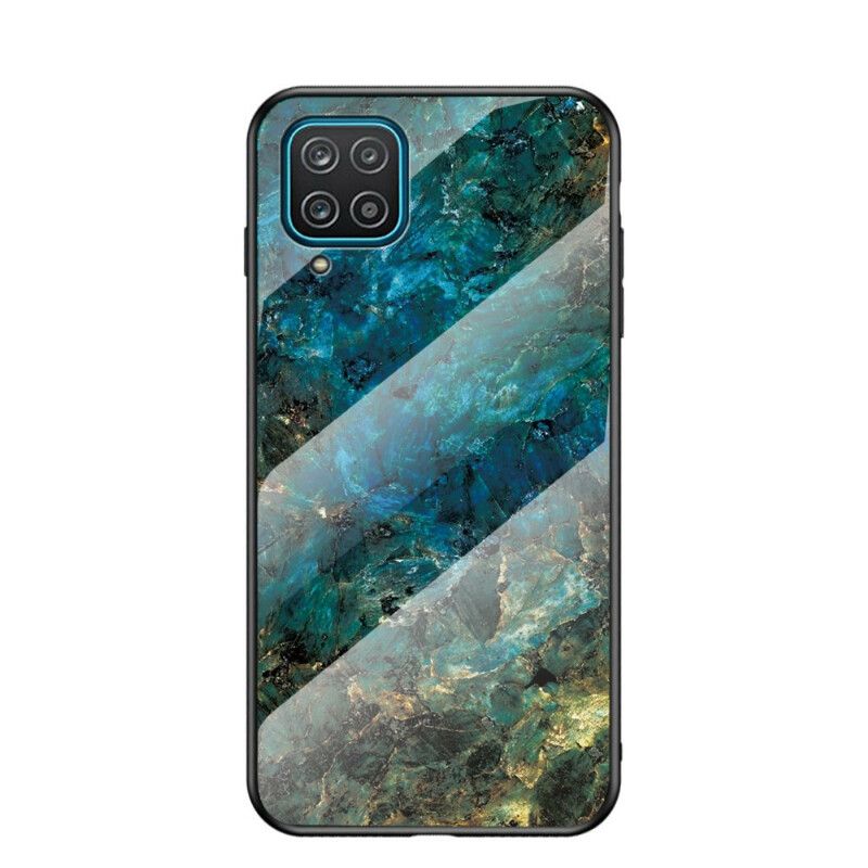 Cover Samsung Galaxy A12 / M12 Premium Farve Hærdet Glas