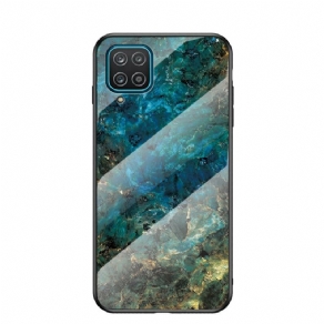 Cover Samsung Galaxy A12 / M12 Premium Farve Hærdet Glas