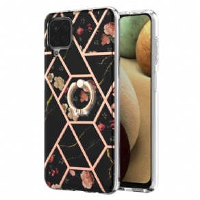 Cover Samsung Galaxy A12 / M12 Ringstøtteblomster