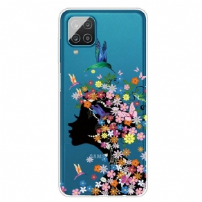 Cover Samsung Galaxy A12 / M12 Smukt Blomsterhoved