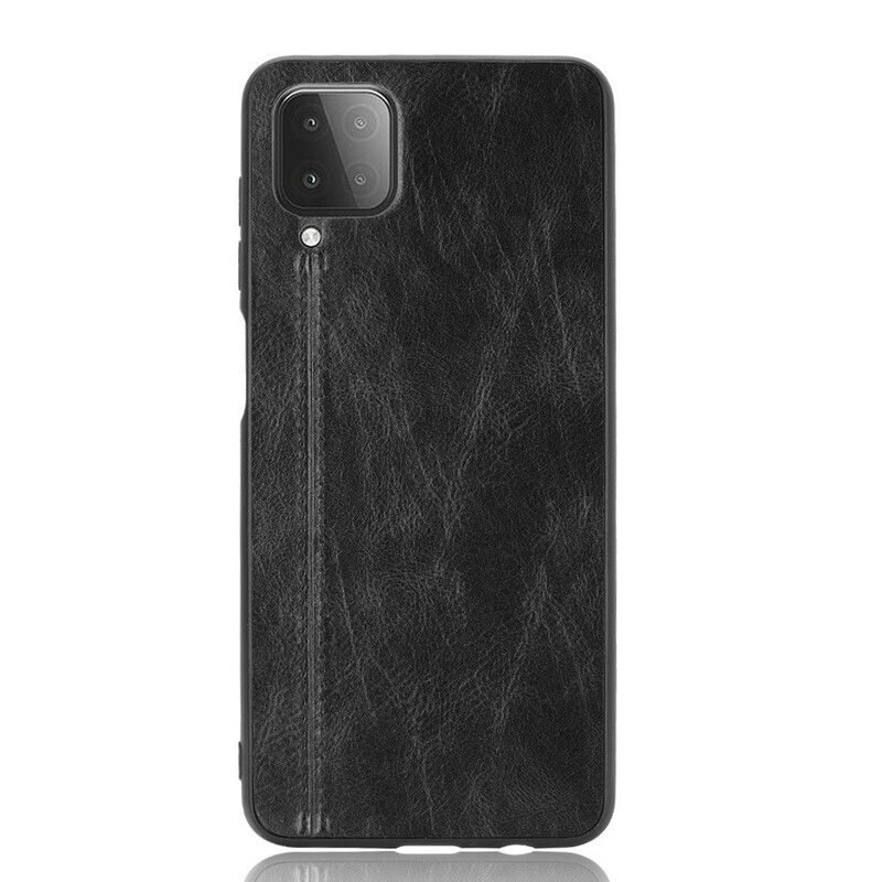 Cover Samsung Galaxy A12 / M12 Søm Lædereffekt