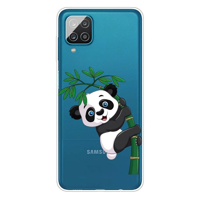 Cover Samsung Galaxy A12 / M12 Sømløs Panda På Bambus