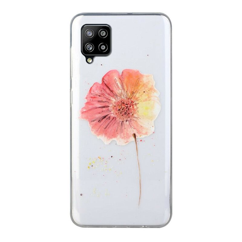 Cover Samsung Galaxy A12 / M12 Sømløst Akvarel Blomstermønster