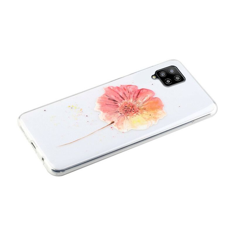 Cover Samsung Galaxy A12 / M12 Sømløst Akvarel Blomstermønster