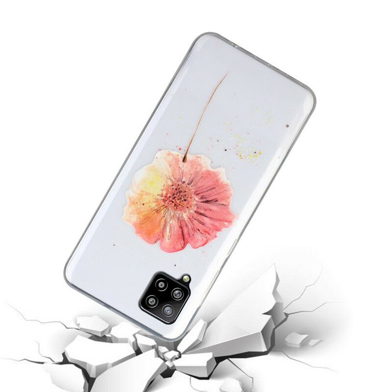 Cover Samsung Galaxy A12 / M12 Sømløst Akvarel Blomstermønster