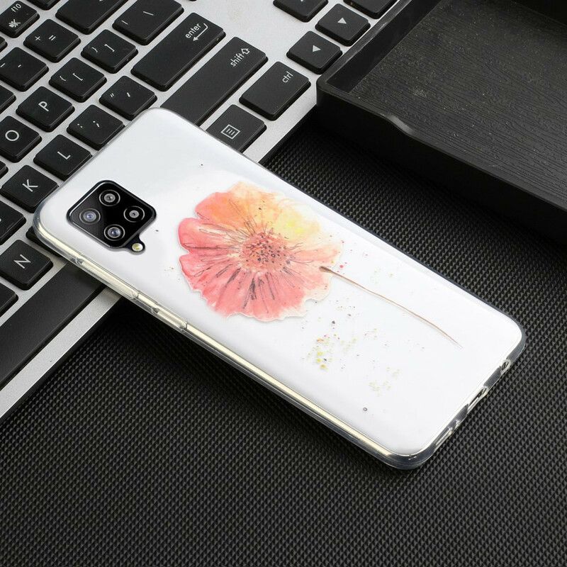 Cover Samsung Galaxy A12 / M12 Sømløst Akvarel Blomstermønster