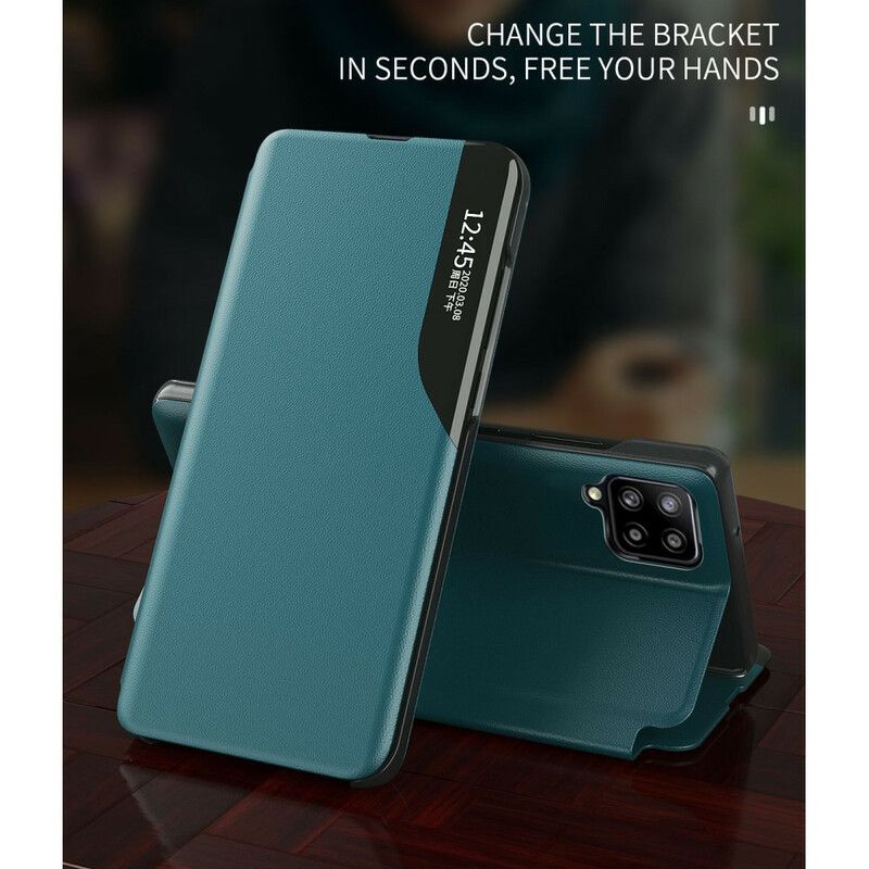 Cover Samsung Galaxy A12 / M12 Tekstureret Kunstlæder