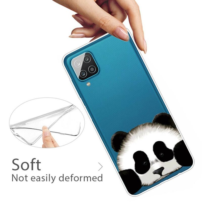 Cover Samsung Galaxy A12 / M12 Transparent Panda