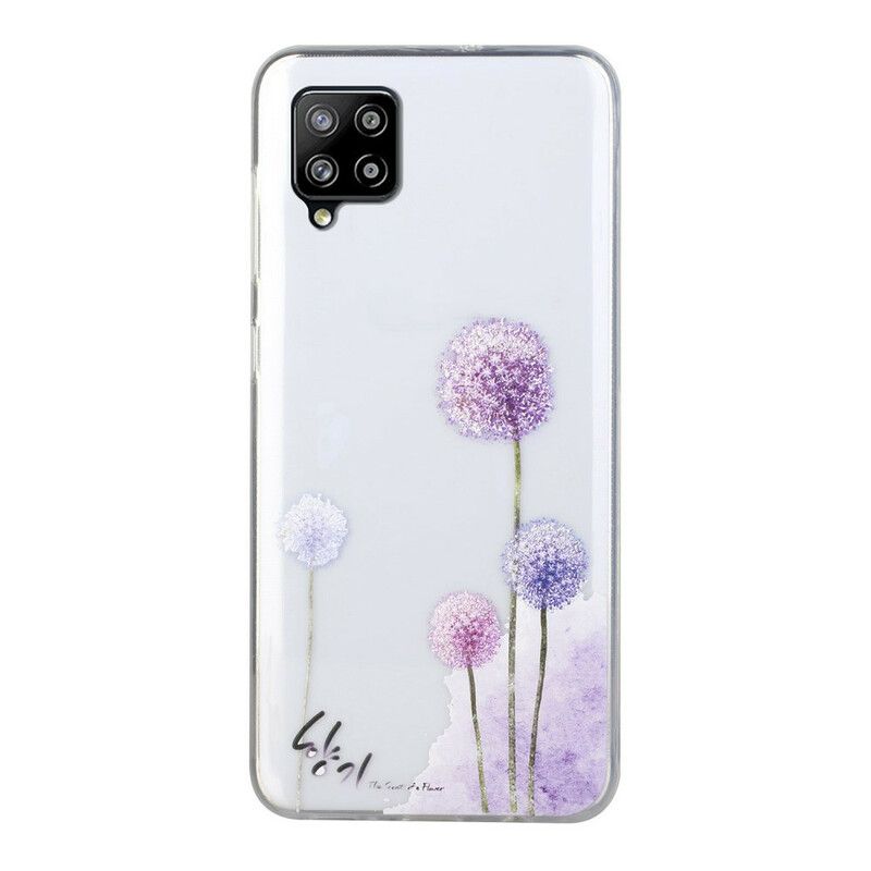 Cover Samsung Galaxy A12 / M12 Transparente Farverige Mælkebøtter