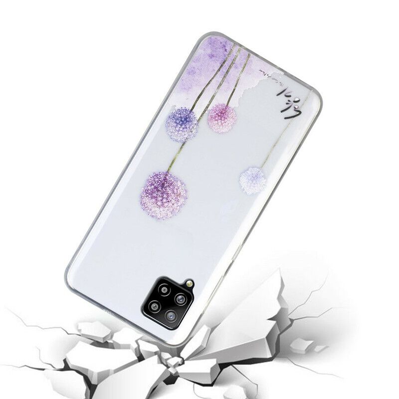 Cover Samsung Galaxy A12 / M12 Transparente Farverige Mælkebøtter