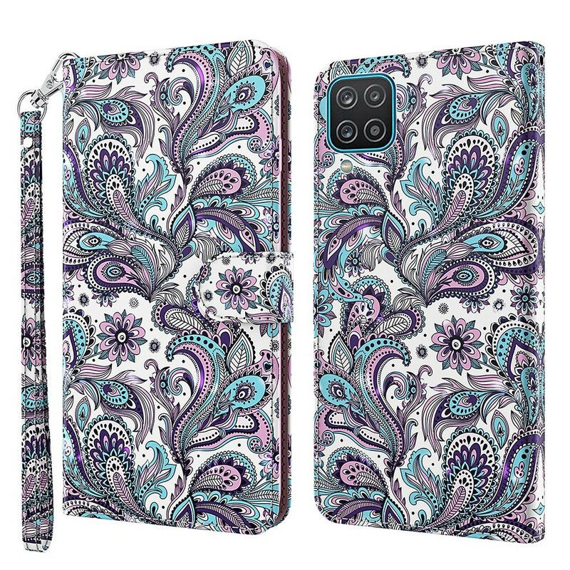 Flip Cover Samsung Galaxy A12 / M12 Blomstermønstre