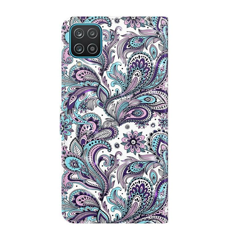 Flip Cover Samsung Galaxy A12 / M12 Blomstermønstre