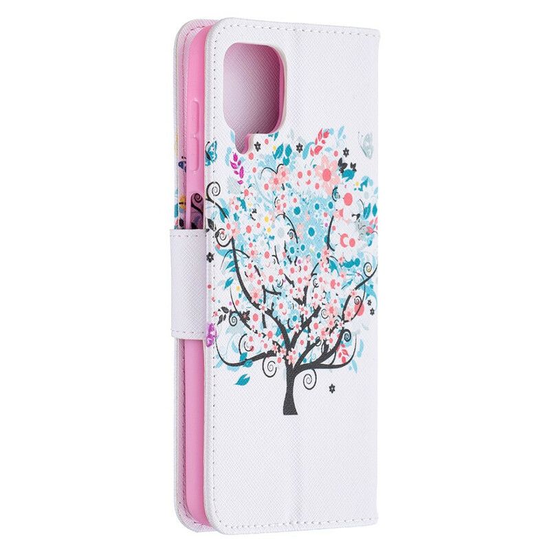 Flip Cover Samsung Galaxy A12 / M12 Blomstret Træ