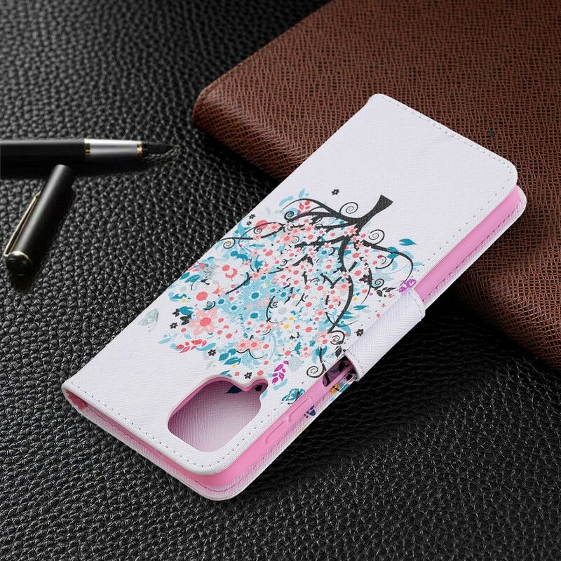 Flip Cover Samsung Galaxy A12 / M12 Blomstret Træ