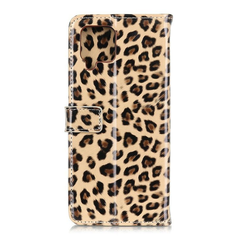 Flip Cover Samsung Galaxy A12 / M12 Enkelt Leopard