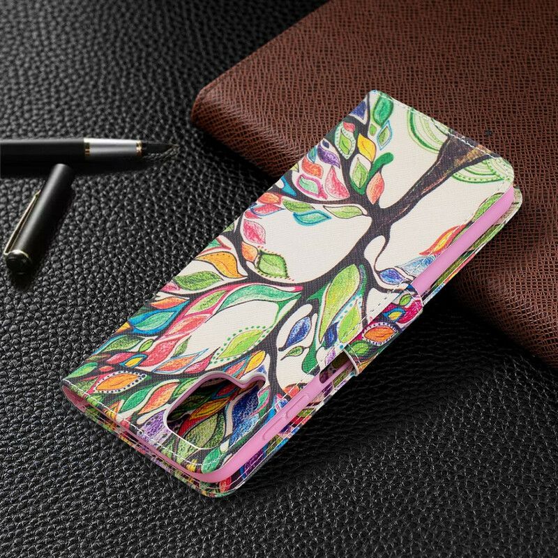 Flip Cover Samsung Galaxy A12 / M12 Farvet Træ