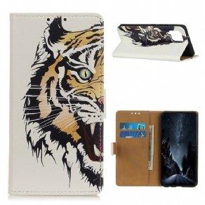 Flip Cover Samsung Galaxy A12 / M12 Hærd Tiger