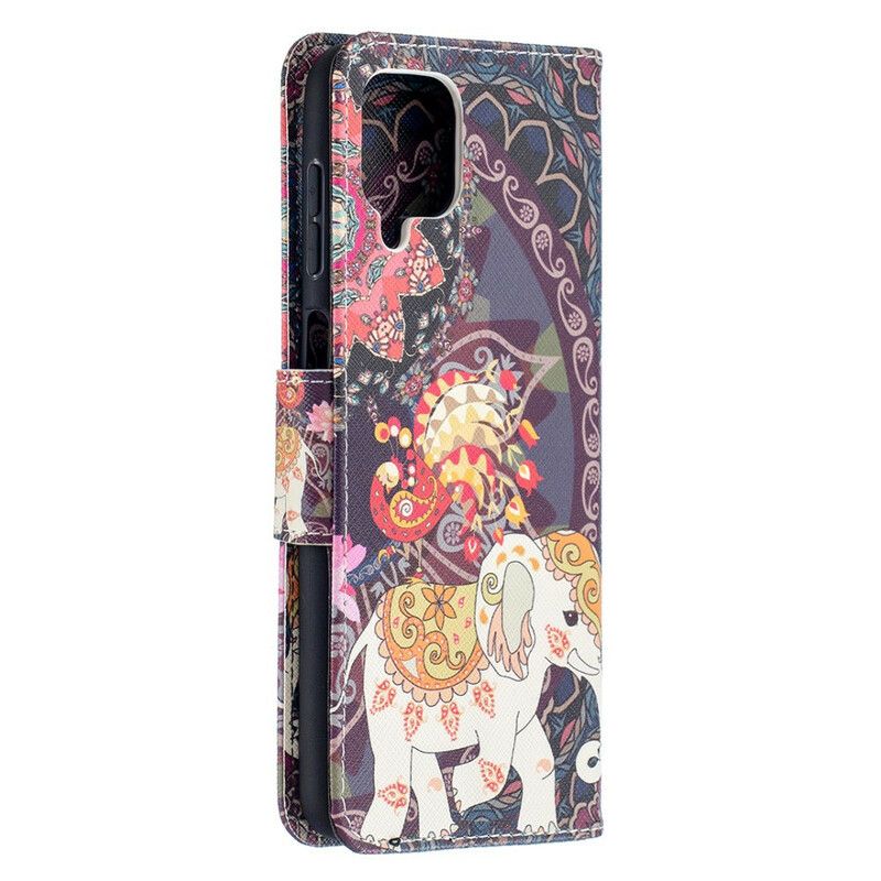 Flip Cover Samsung Galaxy A12 / M12 Indisk Elefant