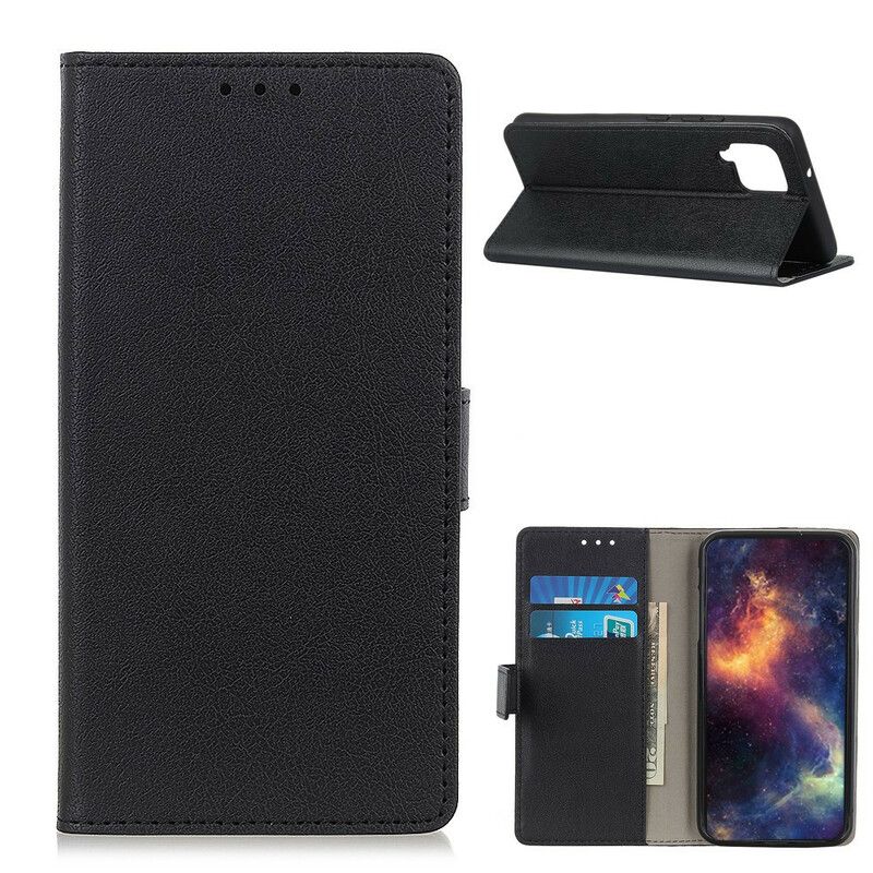 Flip Cover Samsung Galaxy A12 / M12 Klassisk Lædereffekt