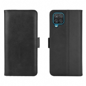 Flip Cover Samsung Galaxy A12 / M12 Læder Cover Dobbeltklap