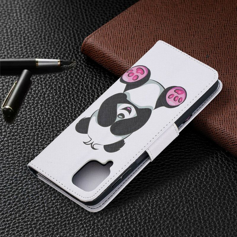 Flip Cover Samsung Galaxy A12 / M12 Panda Sjov