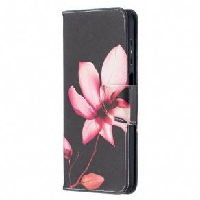 Flip Cover Samsung Galaxy A12 / M12 Pink Blomst